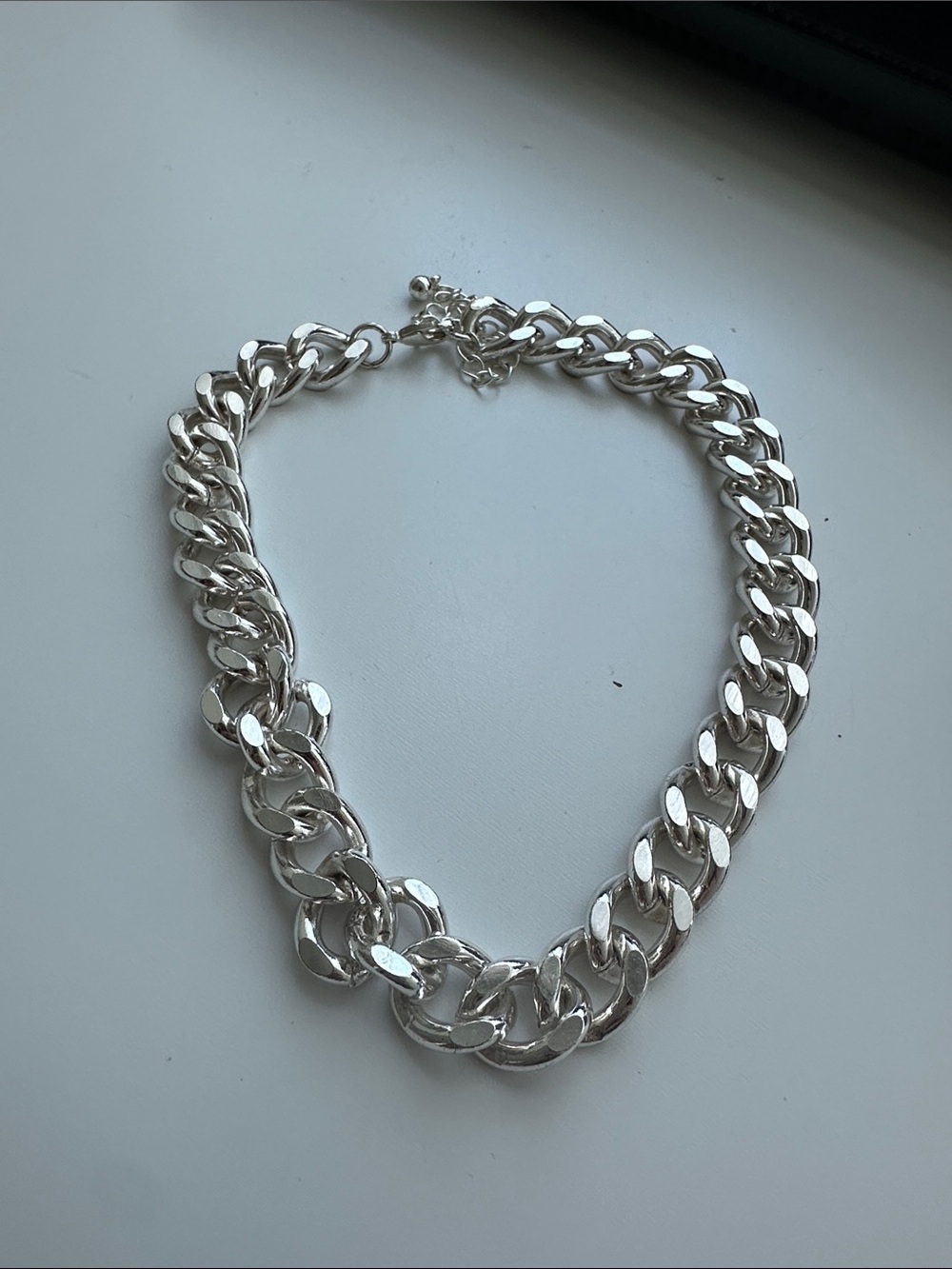 Chunky Silver Chain Necklace